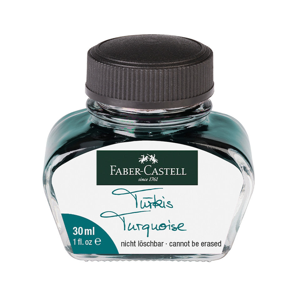 Faber-Castell Ink Bottle (30ml) - Turquoise - KSGILLS.com | The Writing Instruments Expert