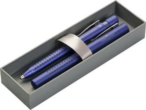 Faber-Castell Grip 2011 Blue Fountain Pen & Ballpoint Pen Gift Set - KSGILLS.com | The Writing Instruments Expert