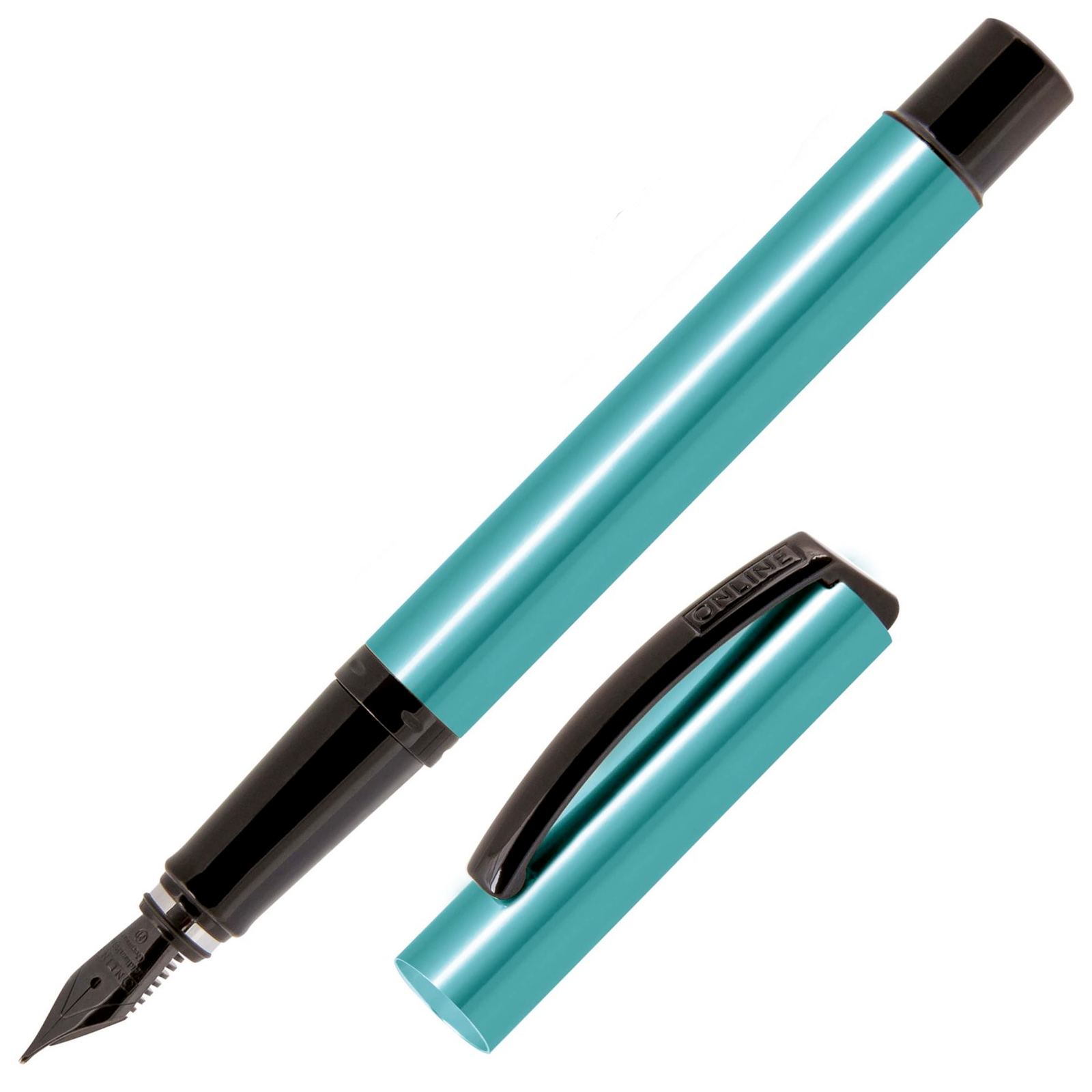 ONLINE Vision Magic Fountain Pen SET - Turquoise Black Trim - KSGILLS.com | The Writing Instruments Expert