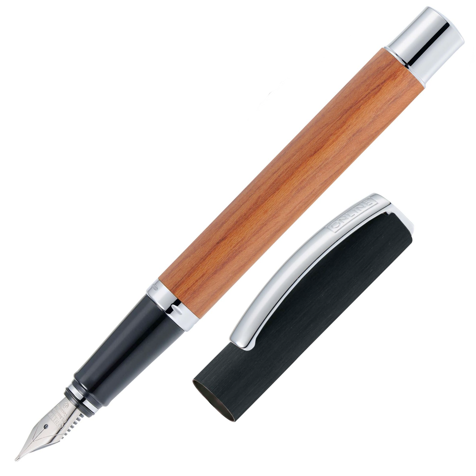 ONLINE Vision Nature Fountain Pen SET - Rose Wood Brown - KSGILLS.com | The Writing Instruments Expert