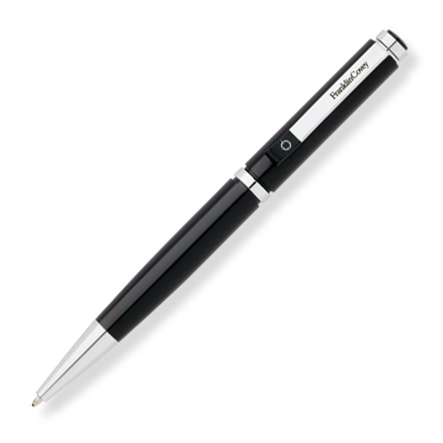 Franklin Covey Portland Ballpoint Pen - Black Chrome Trim - KSGILLS.com | The Writing Instruments Expert