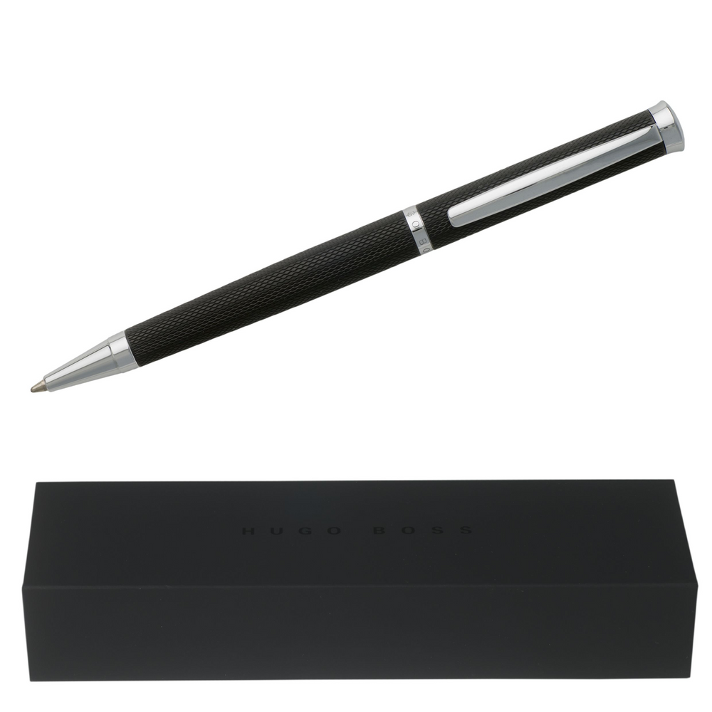 Hugo Boss Sophisticated Ballpoint Pen - Black Diamond - KSGILLS.com | The Writing Instruments Expert