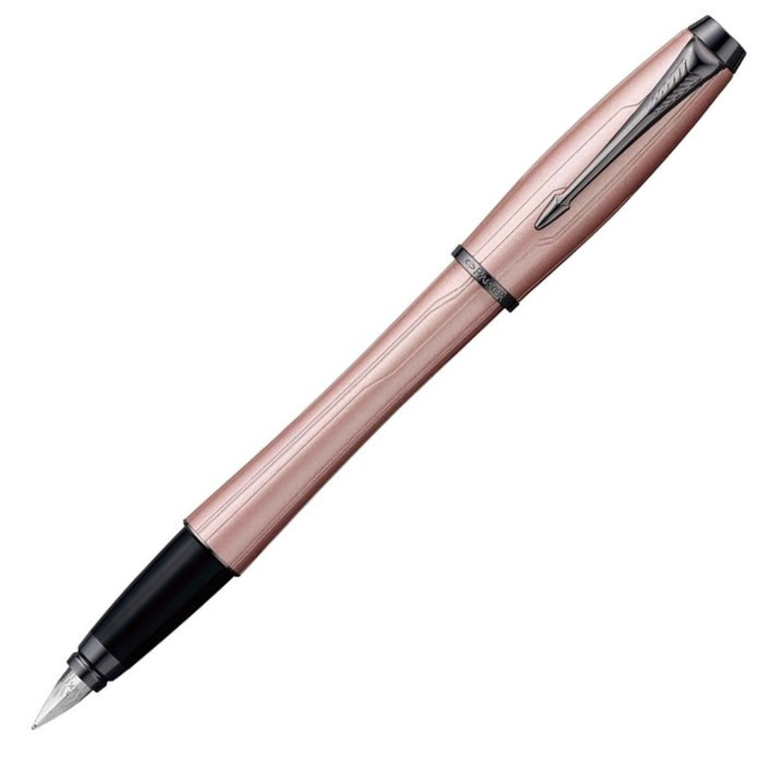 Parker Urban Premium Fountain Pen SET - Metallic Pink Black Trim (with KSGILLS Premium Gift Box) - KSGILLS.com | The Writing Instruments Expert