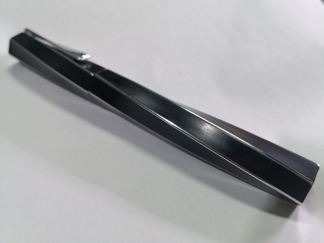 Cerruti 1881 Spiral Black Rollerball Pen - KSGILLS.com | The Writing Instruments Expert