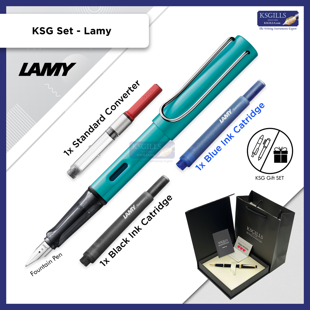 KSG set - Single Pen SET - Lamy Al-Star Fountain Pen (Aluminium) [Various Colours] - KSGILLS.com | The Writing Instruments Expert