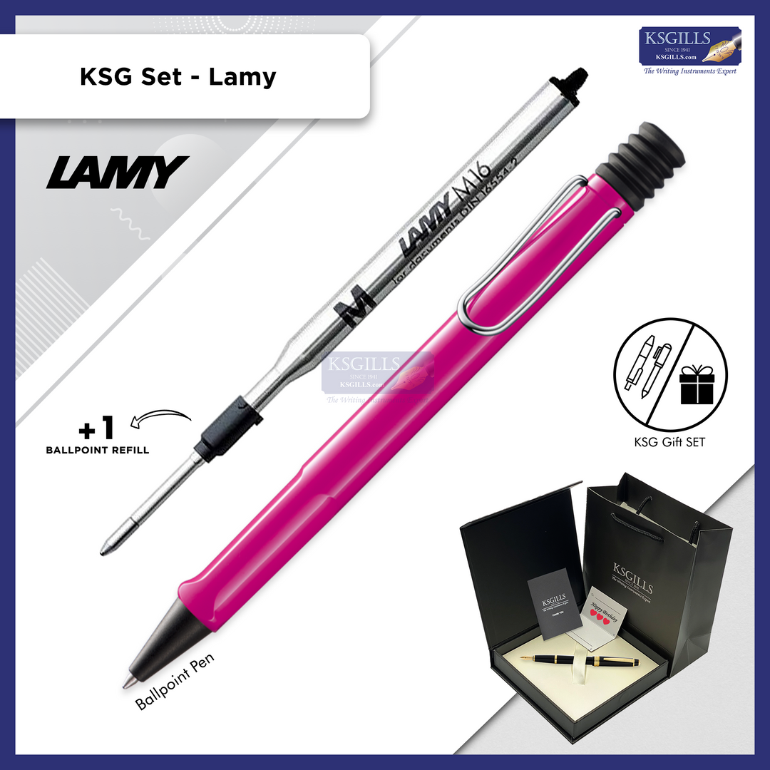 KSG set - Single Pen SET - Lamy Safari Ballpoint Pen [Various Colours] - KSGILLS.com | The Writing Instruments Expert