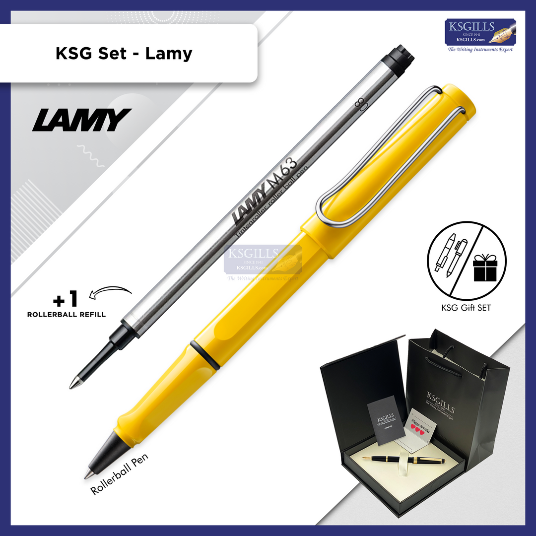 KSG set - Single Pen SET - Lamy Safari Rollerball Pen [Various Colours] - KSGILLS.com | The Writing Instruments Expert
