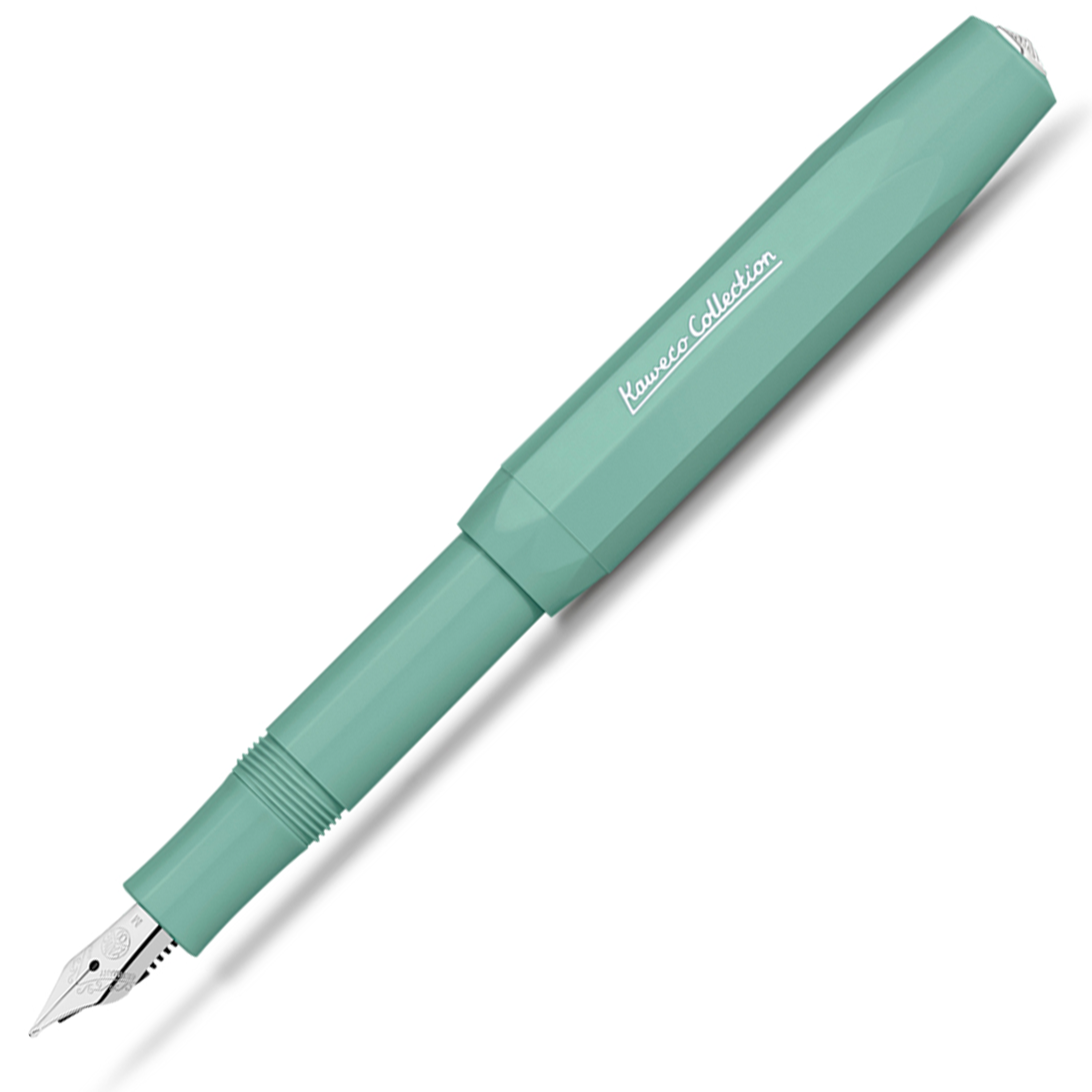 Kaweco Collection Smooth Sage - Penna Stilografica Sport Premium Con Pennino In Acciaio, Made In Germany (Larghezza B), 13 Cm - 2