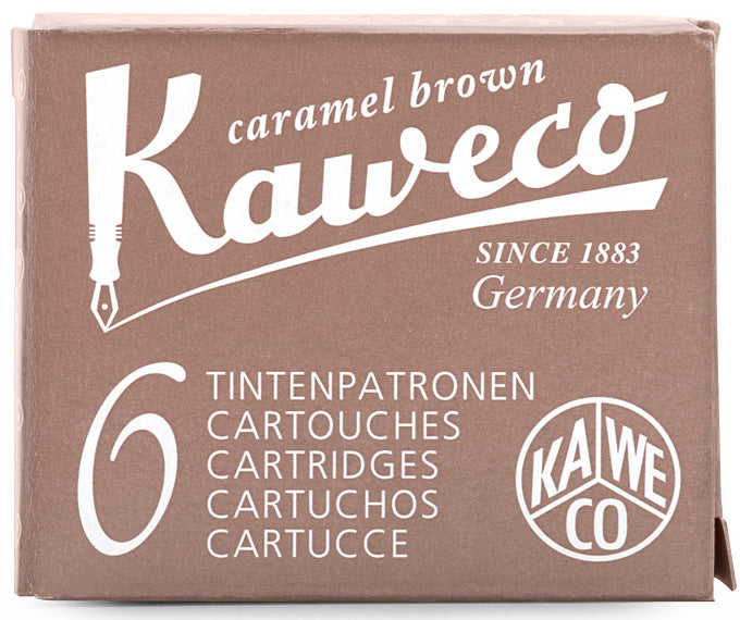 Kaweco Ink Cartridges Caramel Brown Pack of 6 - KSGILLS.com | The Writing Instruments Expert