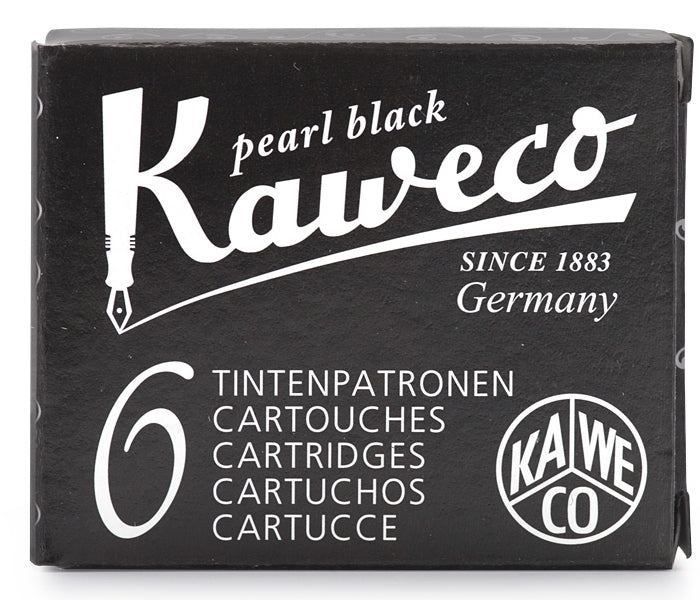 Kaweco Ink Cartridges Pearl Black Pack of 6 - KSGILLS.com | The Writing Instruments Expert