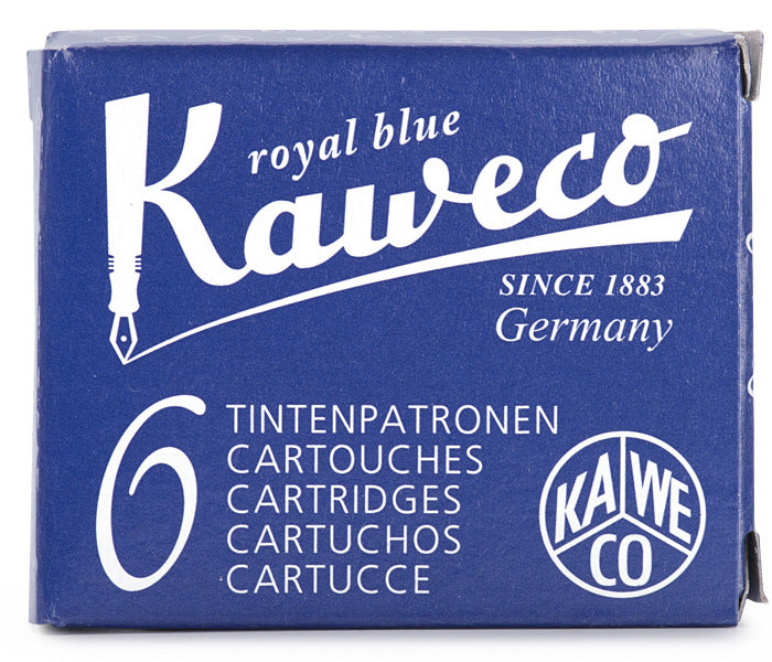 Kaweco Ink Cartridges Royal Blue Pack of 6 - KSGILLS.com | The Writing Instruments Expert