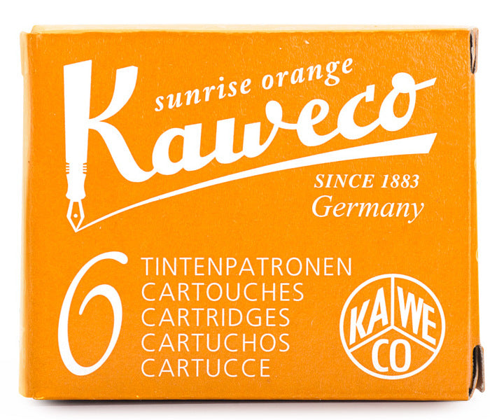 Kaweco Ink Cartridges Sunrise Orange Pack of 6 - KSGILLS.com | The Writing Instruments Expert