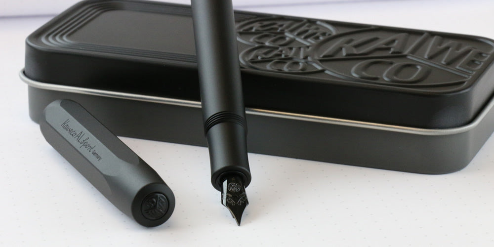 Kaweco AL Sport Fountain Pen - ALL Black Night Edition - KSGILLS.com | The Writing Instruments Expert