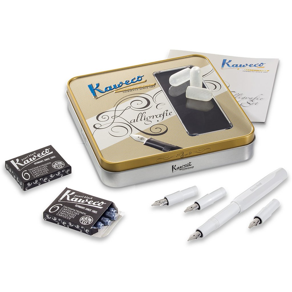 Kaweco Classic Sport White Calligraphy Set - KSGILLS.com | The Writing Instruments Expert