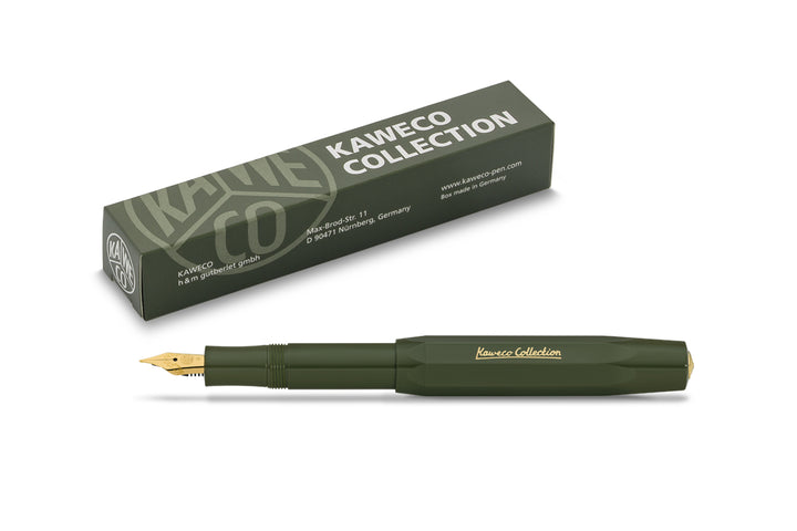Kaweco Classic Sport Fountain Pen - Dark Olive Collection (Special Edition) - KSGILLS.com | The Writing Instruments Expert