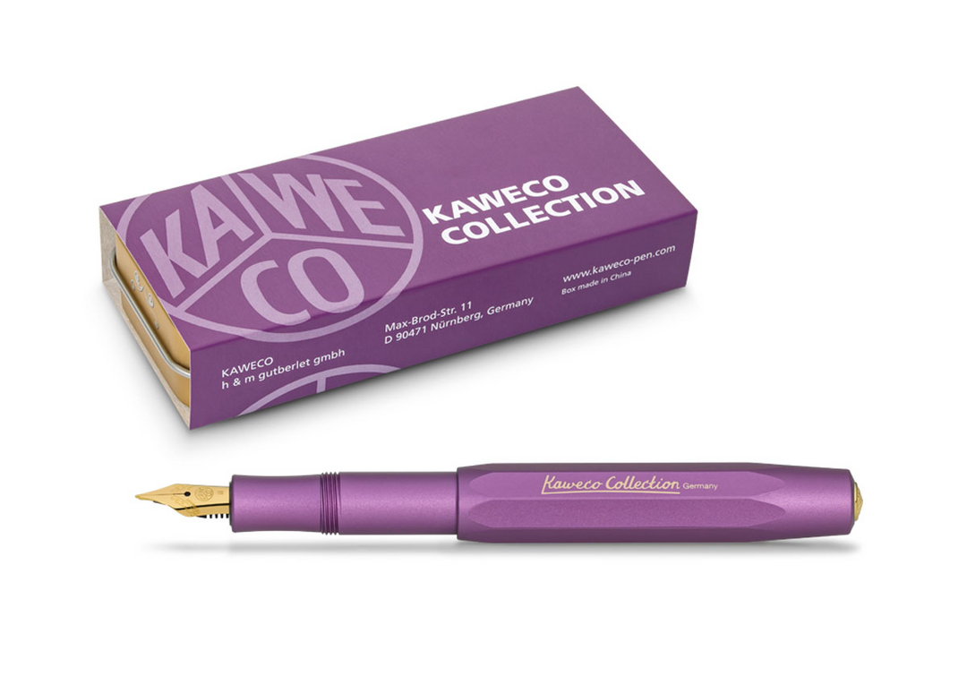 KSG set - Kaweco AL Sport Fountain Pen - Vibrant Violet Collection Special Edition - KSGILLS.com | The Writing Instruments Expert