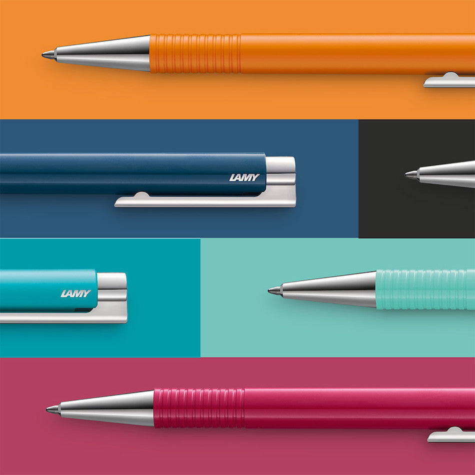Lamy Logo 204M+ Ballpoint Pen - Matte Sea Blue (Special Edition) - KSGILLS.com | The Writing Instruments Expert