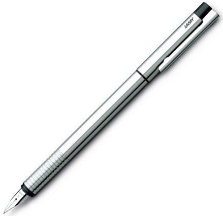 Lamy 05 Logo Matte Stainless Steel Fountain Pen (M) - KSGILLS.com | The Writing Instruments Expert
