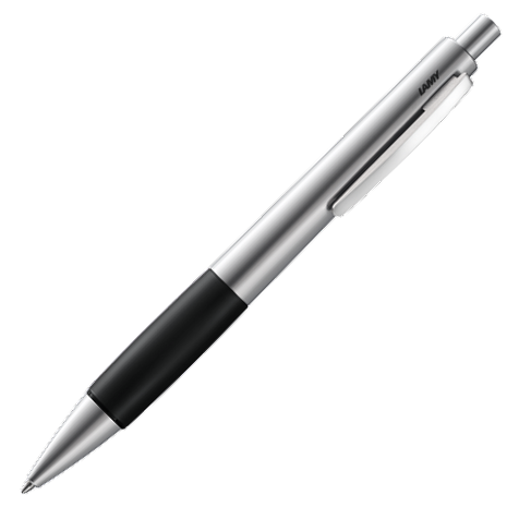 Lamy Accent Ballpoint Pen -  AL KK Palladium Rubber - KSGILLS.com | The Writing Instruments Expert