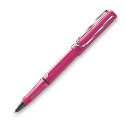 Lamy Safari Rollerball Pen - Pink Glossy - KSGILLS.com | The Writing Instruments Expert