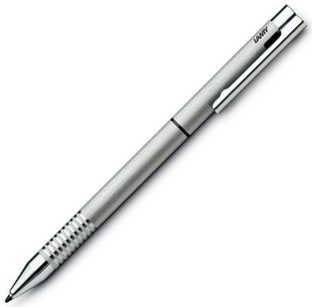 Lamy 606 Logo Brushed Stainless Steel Twin Pen - KSGILLS.com | The Writing Instruments Expert