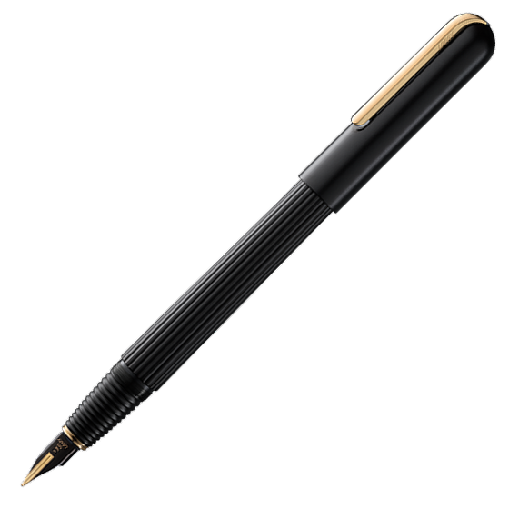 Lamy Imporium Matte Black/Gold 060 Fountain Pen  - M - KSGILLS.com | The Writing Instruments Expert