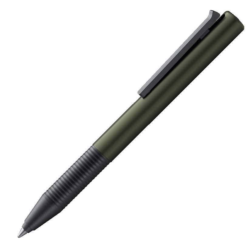 Lamy Tipo Rollerball Pen - Green Dark (Moss) (Capless) with LASER Engraving - KSGILLS.com | The Writing Instruments Expert