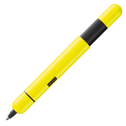 Lamy Pico Ballpoint Pen - Neon Yellow - KSGILLS.com | The Writing Instruments Expert