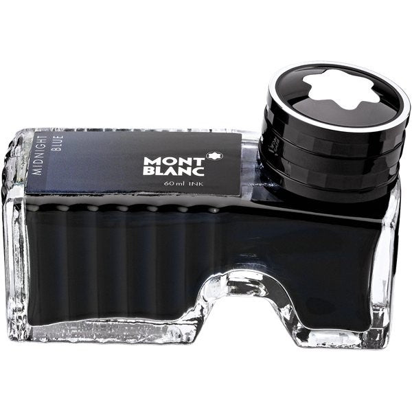 Montblanc Ink Bottle 60ml Fountain Pen - Midnight Blue - KSGILLS.com | The Writing Instruments Expert