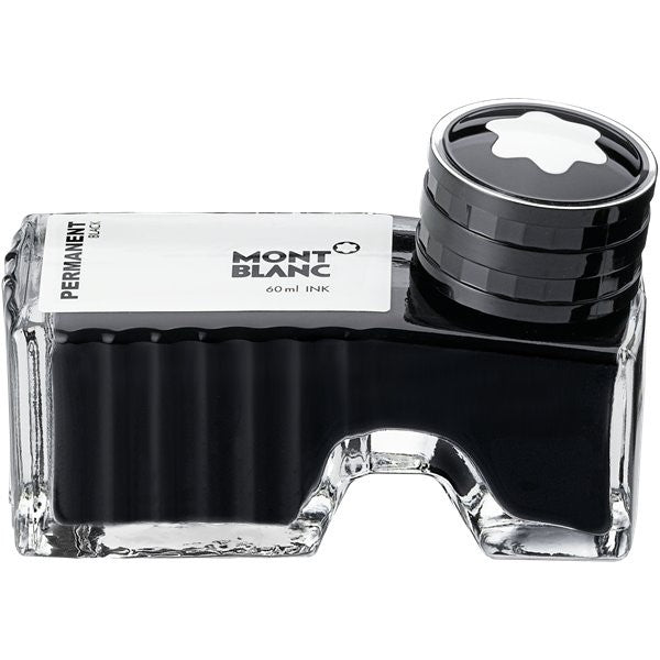 Montblanc Ink Bottle 60ml Fountain Pen - Permanent Black - KSGILLS.com | The Writing Instruments Expert