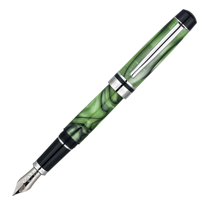 Monteverde Prima Fountain Pen - Green Swirl - KSGILLS.com | The Writing Instruments Expert