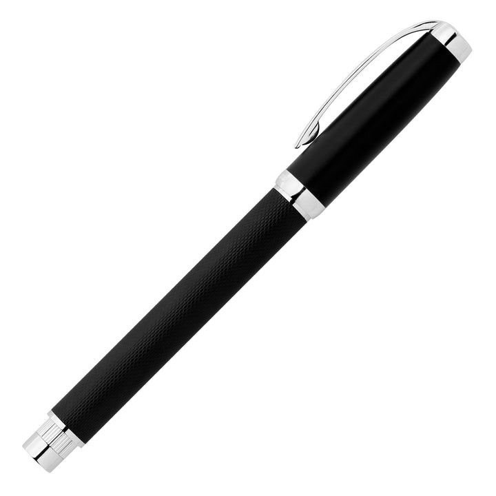 Cerruti 1881 Myth Rollerball Pen - Black Chrome Trim - KSGILLS.com | The Writing Instruments Expert
