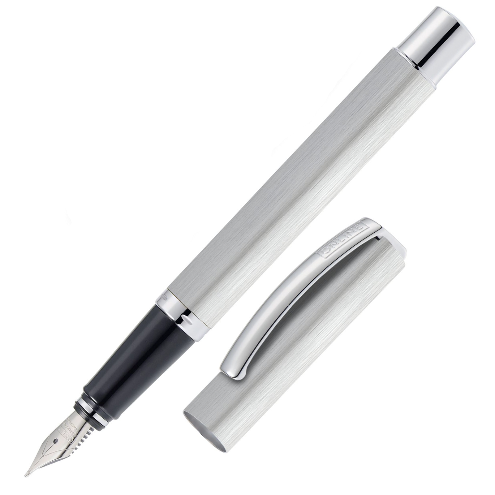 ONLINE Vision Classic Fountain Pen SET - Silver Chrome Trim - KSGILLS.com | The Writing Instruments Expert