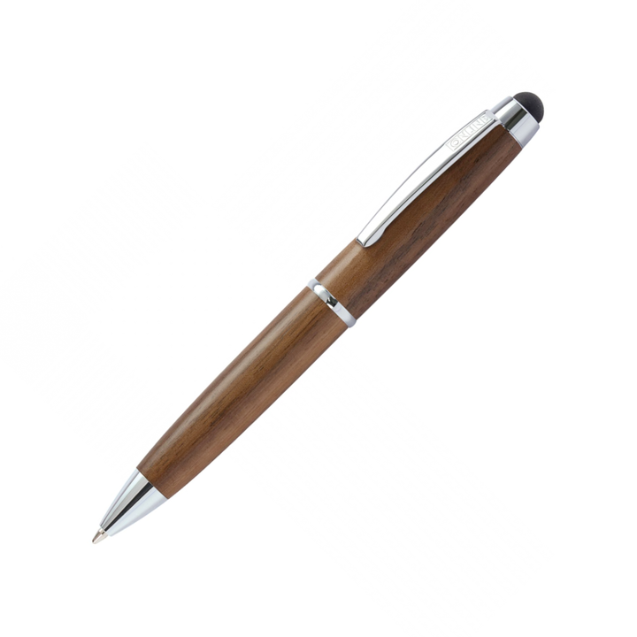 Online Mini Wood Ballpoint Pen - Walnut Brown (Mini Sized with Stylus) - KSGILLS.com | The Writing Instruments Expert