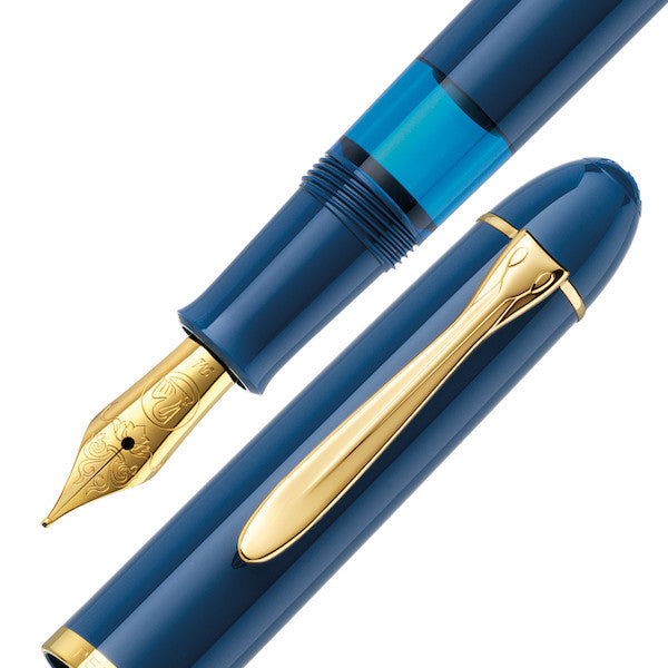 Pelikan M120 Fountain Pen - Iconic Blue Gold Trim Special Edition - KSGILLS.com | The Writing Instruments Expert