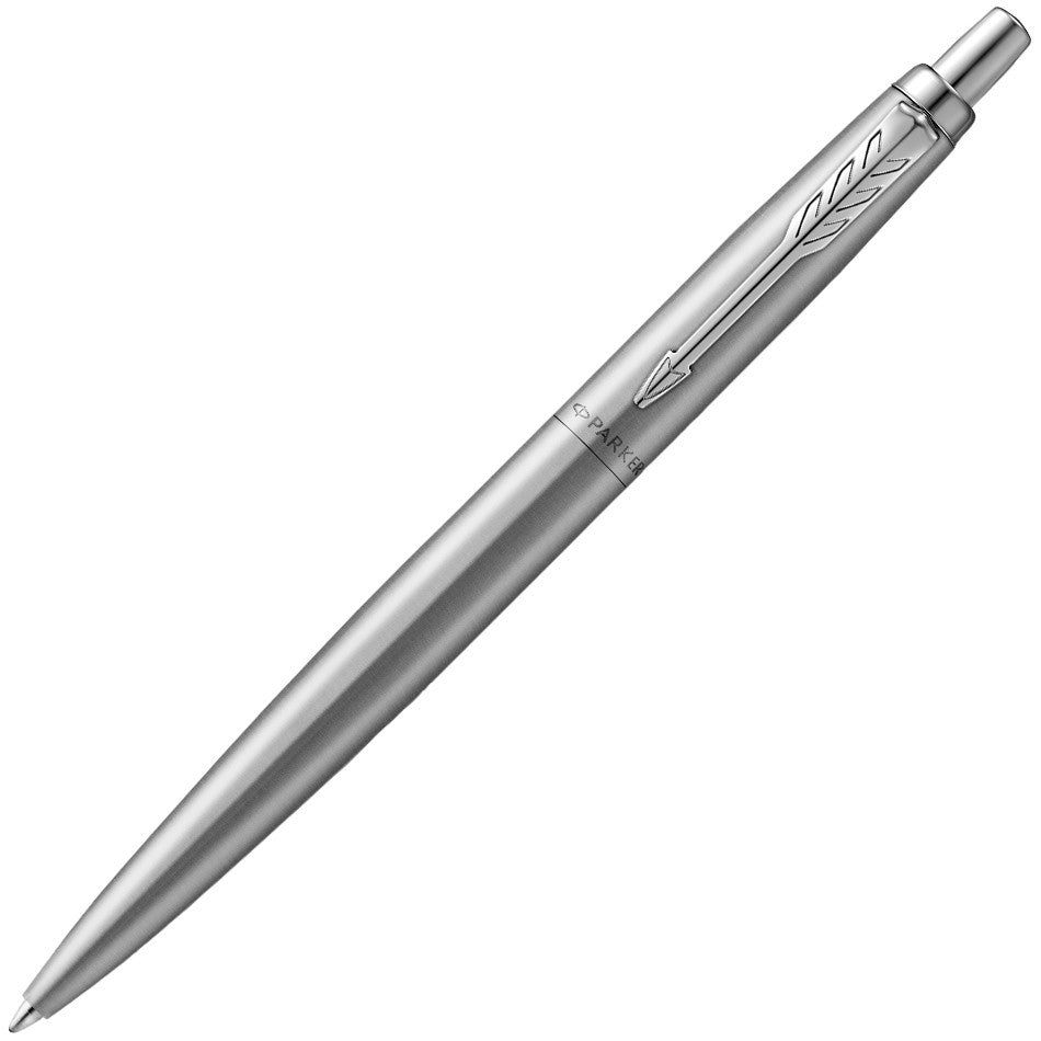 Parker Jotter XL - Ballpoint Pen Monochrome Brushed Stainless Steel - Refill Black Medium - KSGILLS.com | The Writing Instruments Expert