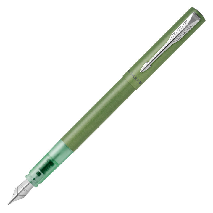 KSG set - Parker Vector XL Fountain Pen SET - Savannah Green Chrome Trim - KSGILLS.com | The Writing Instruments Expert