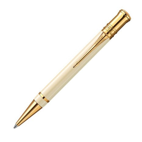 Parker Duofold Historical Colors White Ivorine Ballpoint Pen - KSGILLS.com | The Writing Instruments Expert