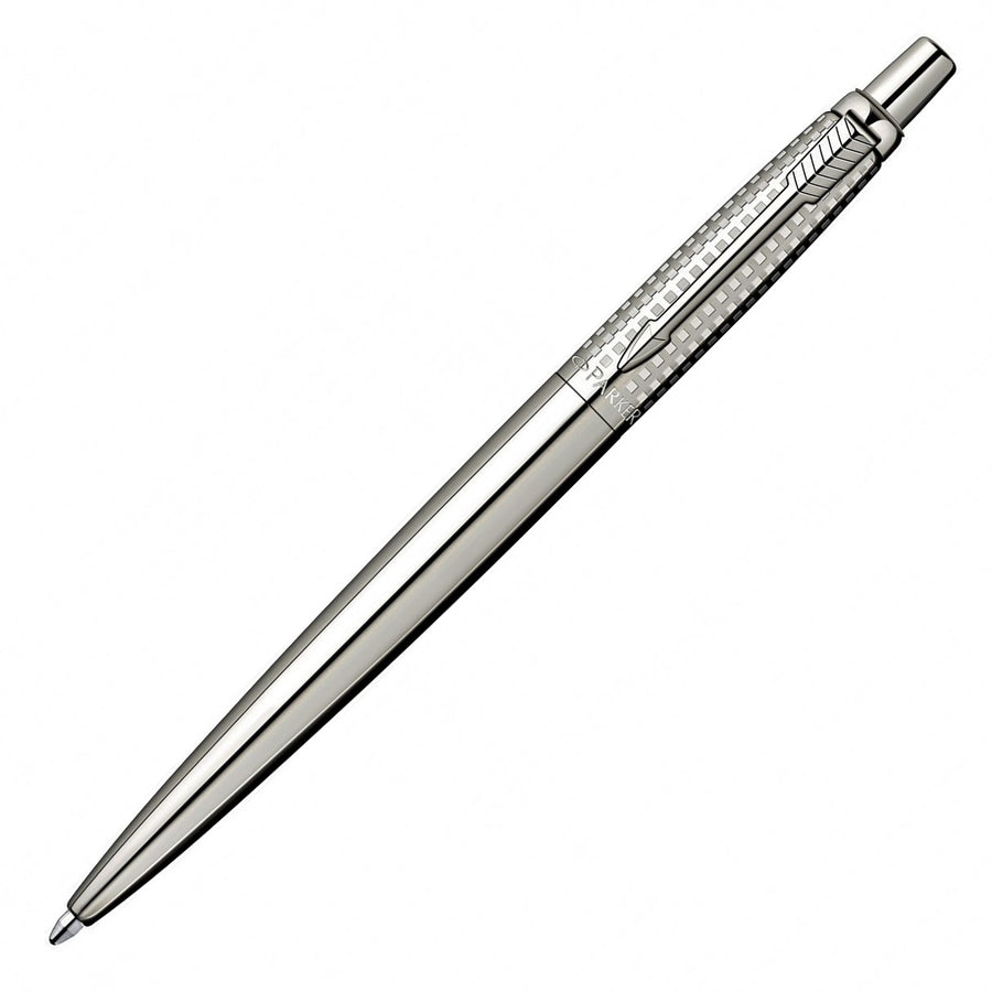 X-STOCK-Parker Jotter Classic (PREMIUM) Ballpoint Pen - Glossy Chrome Chiselled - KSGILLS.com | The Writing Instruments Expert