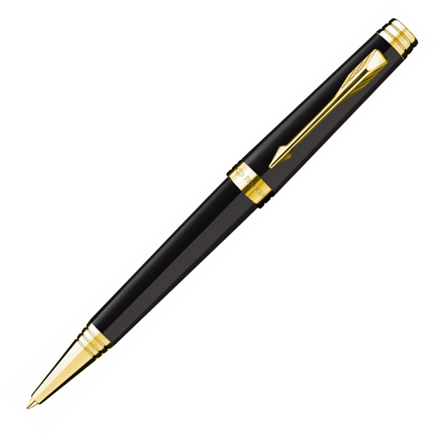 Parker Premier Black Lacquer GT Ballpoint Pen - KSGILLS.com | The Writing Instruments Expert