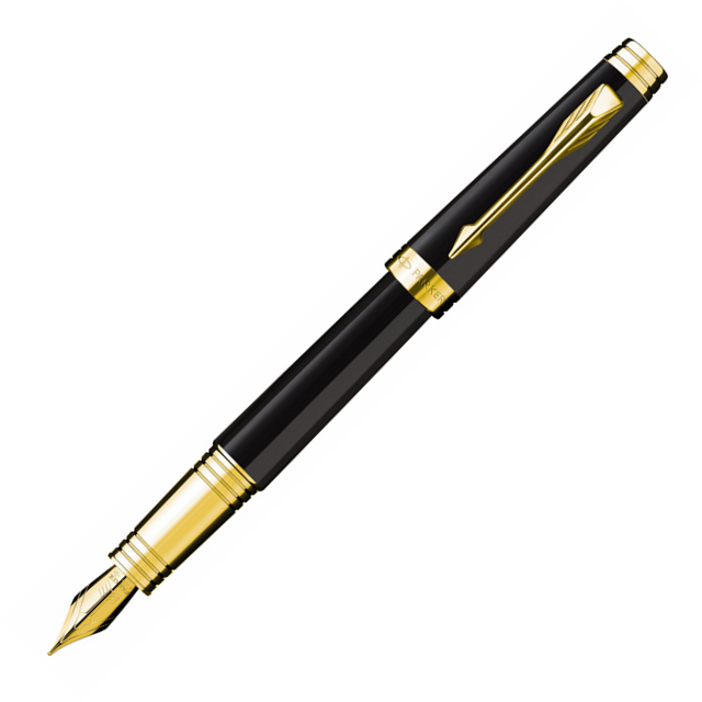 Parker Premier Black Lacquer GT Fountain Pen - KSGILLS.com | The Writing Instruments Expert