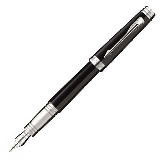 Parker Premier Black Lacquer ST Fountain Pen - KSGILLS.com | The Writing Instruments Expert