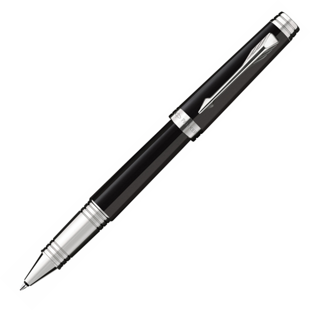 Parker Premier Black Lacquer ST Rollerball Pen - KSGILLS.com | The Writing Instruments Expert