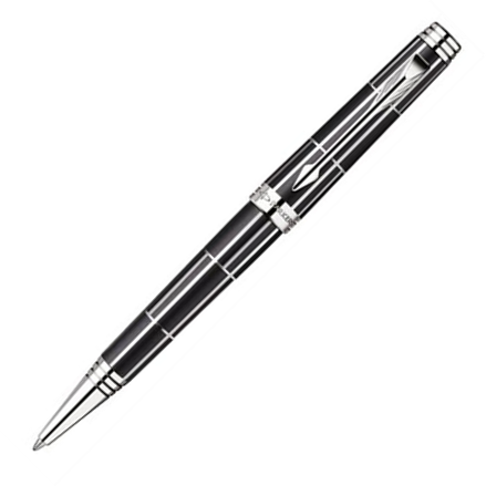 Parker Premier Luxury Black CT Ballpoint Pen - KSGILLS.com | The Writing Instruments Expert