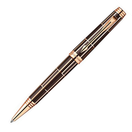 Parker Premier Luxury Brown PGT Ballpoint Pen - KSGILLS.com | The Writing Instruments Expert