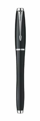 Parker Urban Fashion Rollerball Pen - Black Chrome Trim - Refill Black Fine (F) - KSGILLS.com | The Writing Instruments Expert