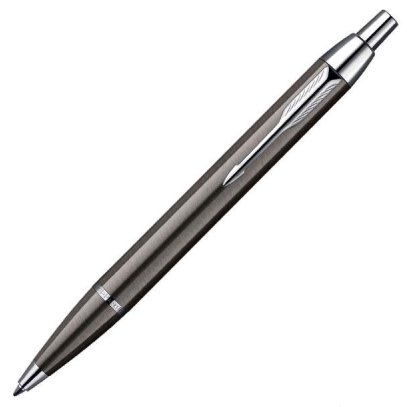 Parker IM Gun Metal Chrome Trim Ballpoint Pen - KSGILLS.com | The Writing Instruments Expert