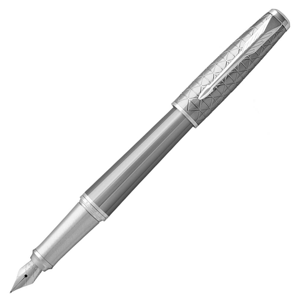 Parker Urban Premium Fountain Pen SET - Silvered Powder Chrome Trim (with KSGILLS Premium Gift Box) - KSGILLS.com | The Writing Instruments Expert