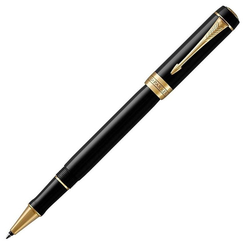 Parker Duofold Classic Black Gold Trim Rollerball Pen - KSGILLS.com | The Writing Instruments Expert