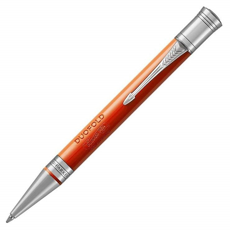 Parker Duofold Classic Vintage Big Red Chrome Trim Ballpoint Pen - KSGILLS.com | The Writing Instruments Expert